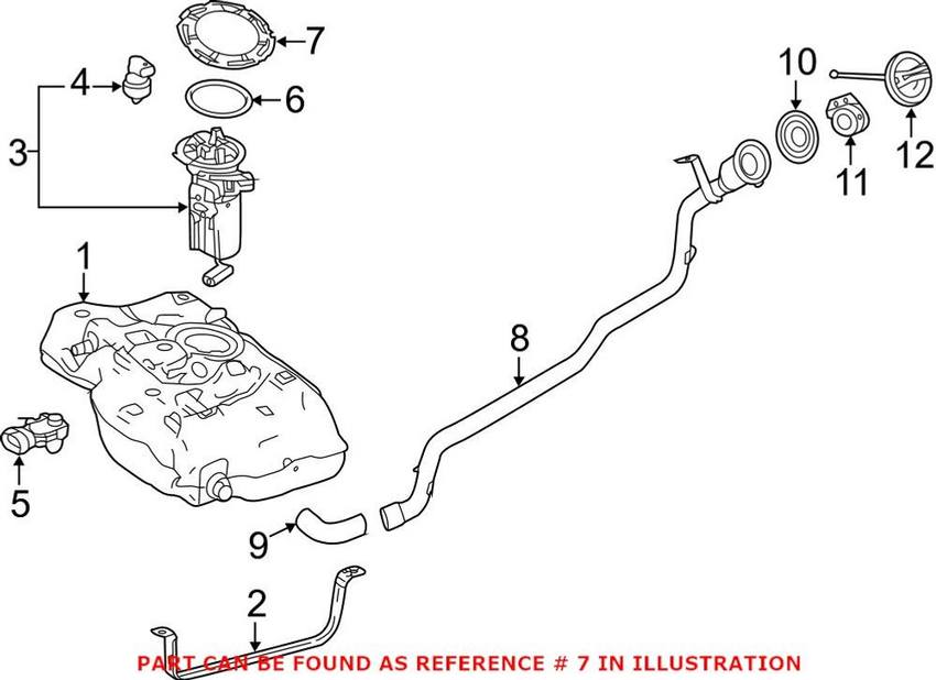 Mercedes Fuel Tank Lock Ring 2464710030